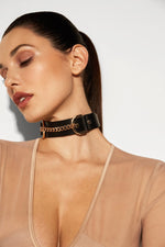 Garsia Leather Collar - leather chokers - EU MARIEMUR